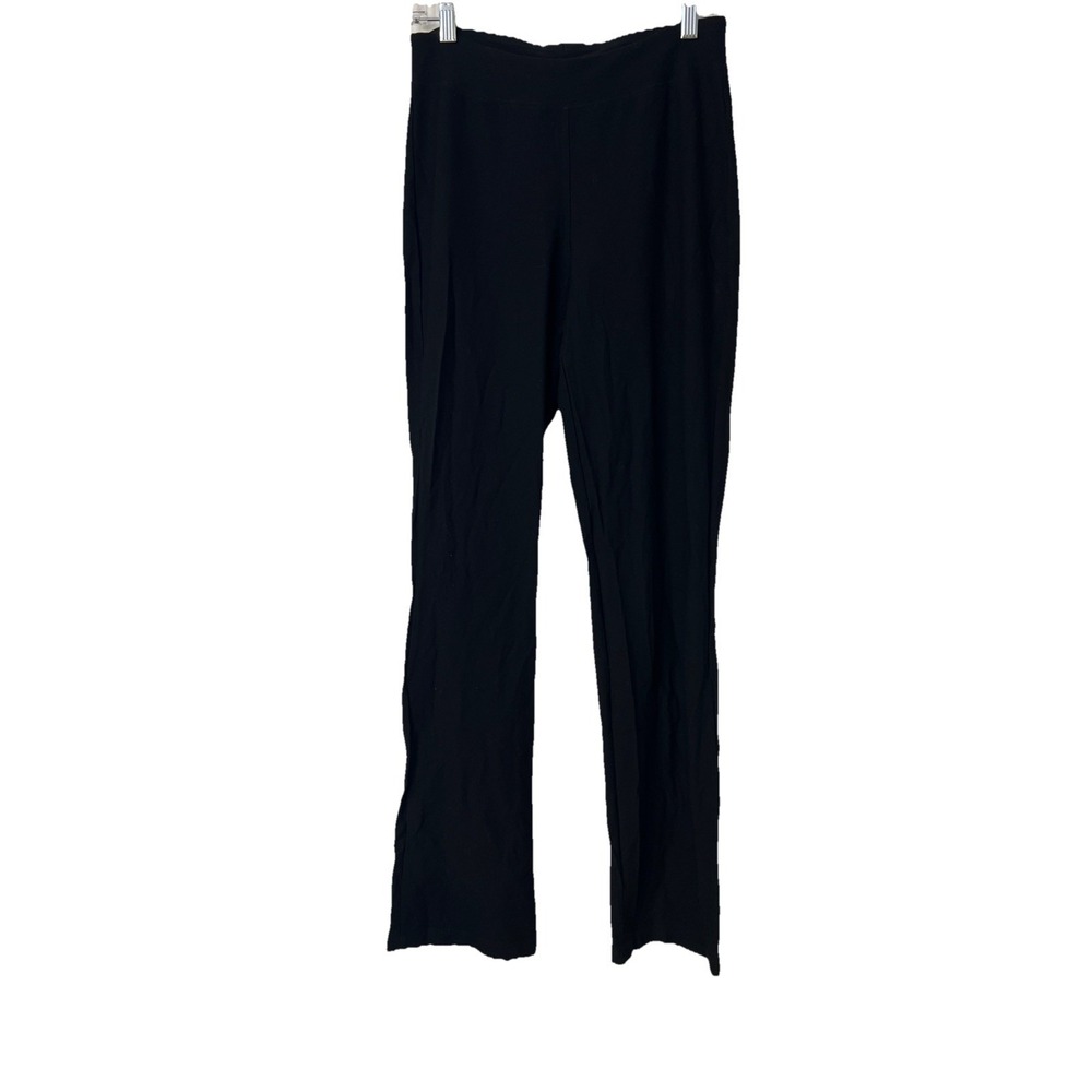 Eileen Fisher Casual‎ Black Pants Pull On Stretch Wide Leg Sz XS USA Made